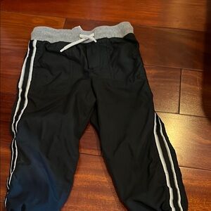 Kids Black Jogger Pants with Gray Waistband 3T preloved